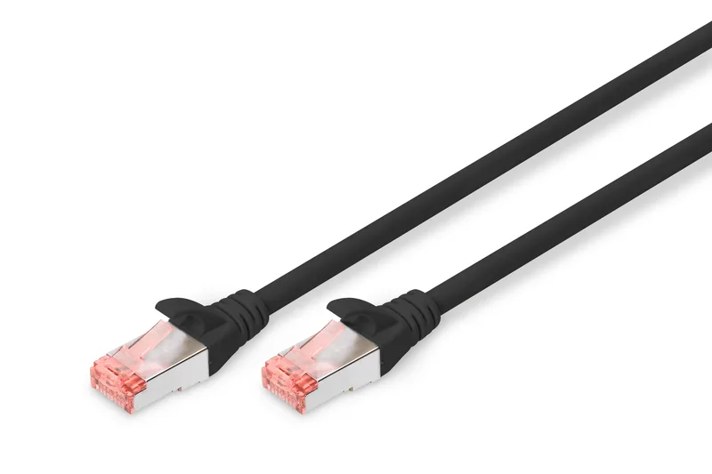 Патч-корд DIGITUS CAT 6 S-FTP, 10м, AWG 27/7, LSZH, чорний