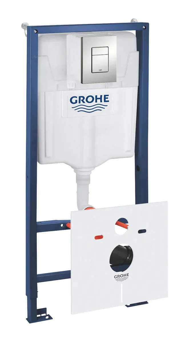 Інсталяційний комплект Grohe Rapid пневматичний для підвісного унітазу 1130х500 мм Синій Хром