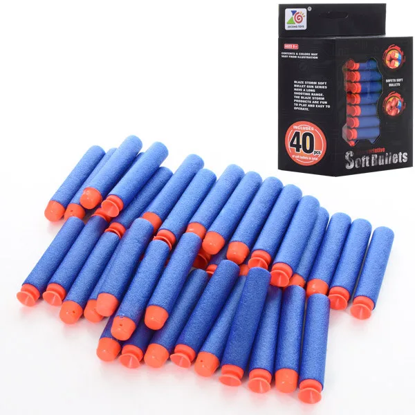 Мягкие пули ZECONG TOYS из нетоксичного материала 40 шт 15,5х19,5х5,5 см