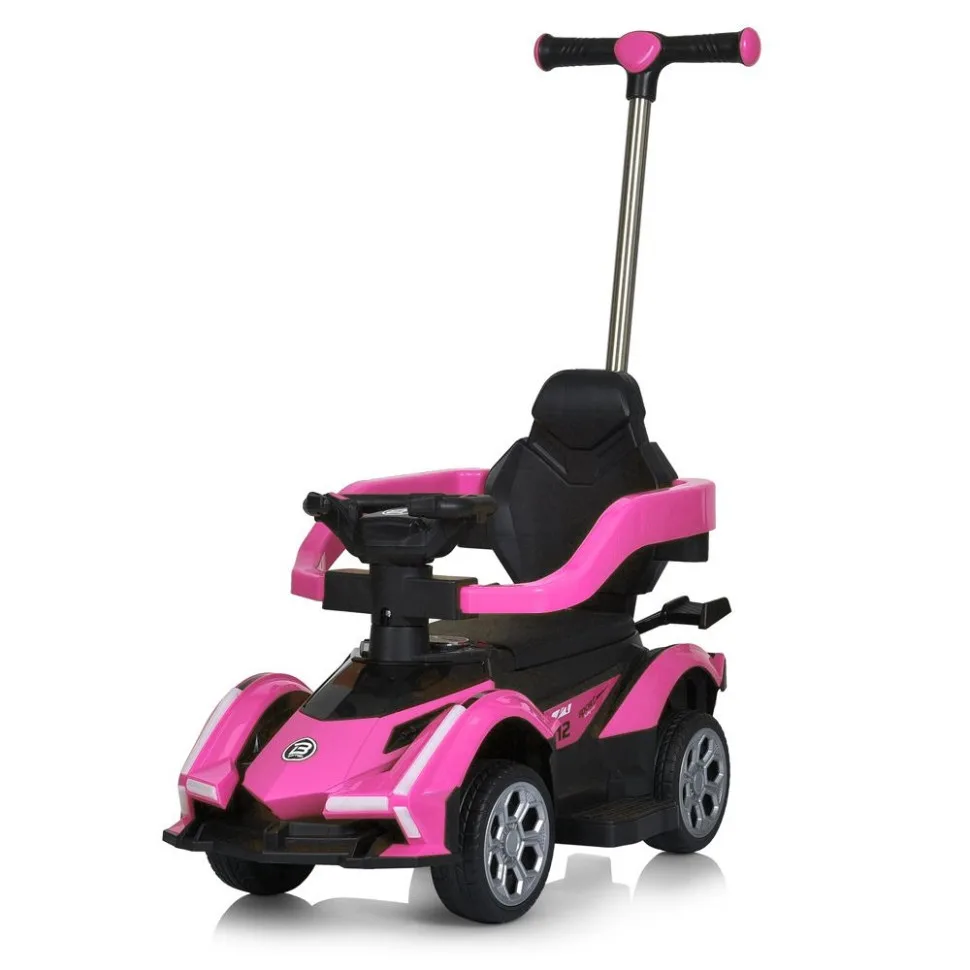 Дитячий машинка толокар Bambi Racer екокожа 3 в 1 червона до 25 кг
