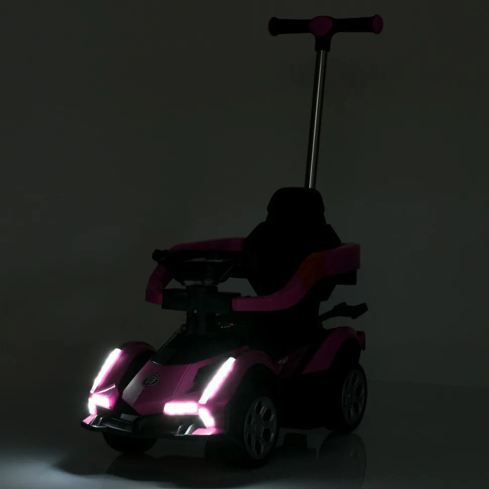 Детская машинка толокар Bambi Racer экокожа 3 в 1 красная до 25 кг