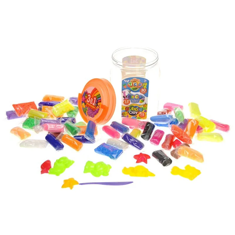 Набір креативного творчості Danko Toys тісто та пластилін 300 г різнокольоровий