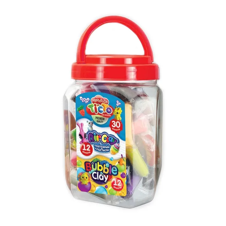 Набір креативного творчості Danko Toys тісто та пластилін 300 г різнокольоровий