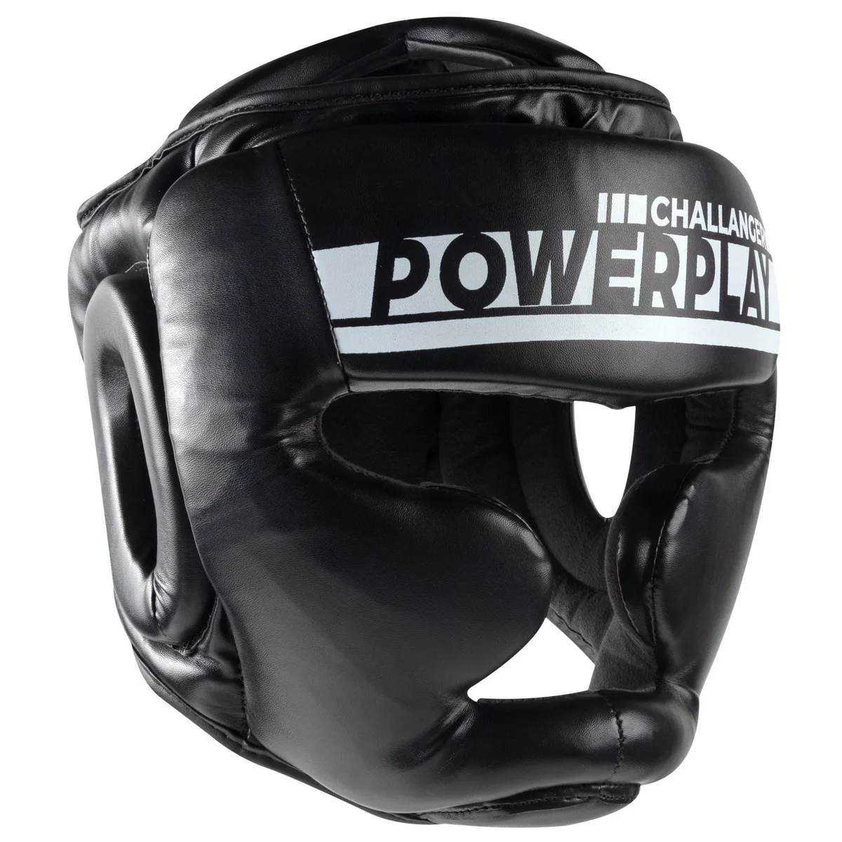 Боксерський шолом Active Point PU шкіра S Чорний