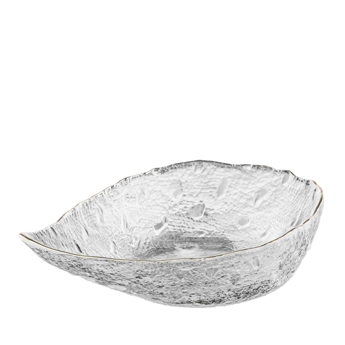 Салатник ARDESTO Leaf, 17.5 см, прозоре скло.