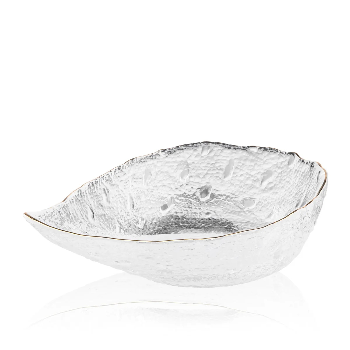 Салатник ARDESTO Leaf, 17.5 см, прозоре скло.