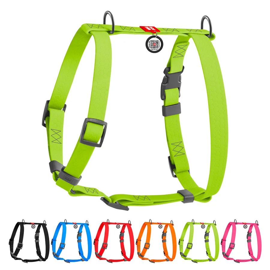 Шлея анатомічна Н-подібна WAUDOG Waterproof 25 мм L 50-85 см салатова Collartex
