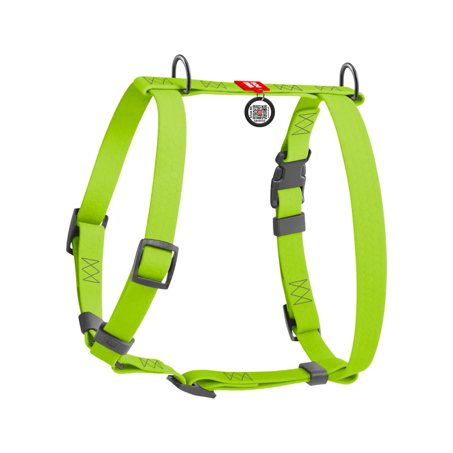 Шлейка анатомическая Н-образная WAUDOG Waterproof 25 мм L 50-85 см салатовая Collartex