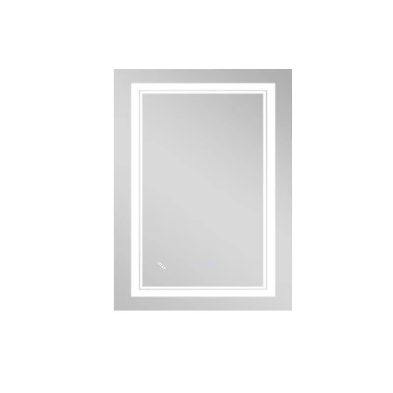 Зеркало с LED-подсветкой Qtap CA1 600х800 мм сенсорное антизапотевание прямоугольное