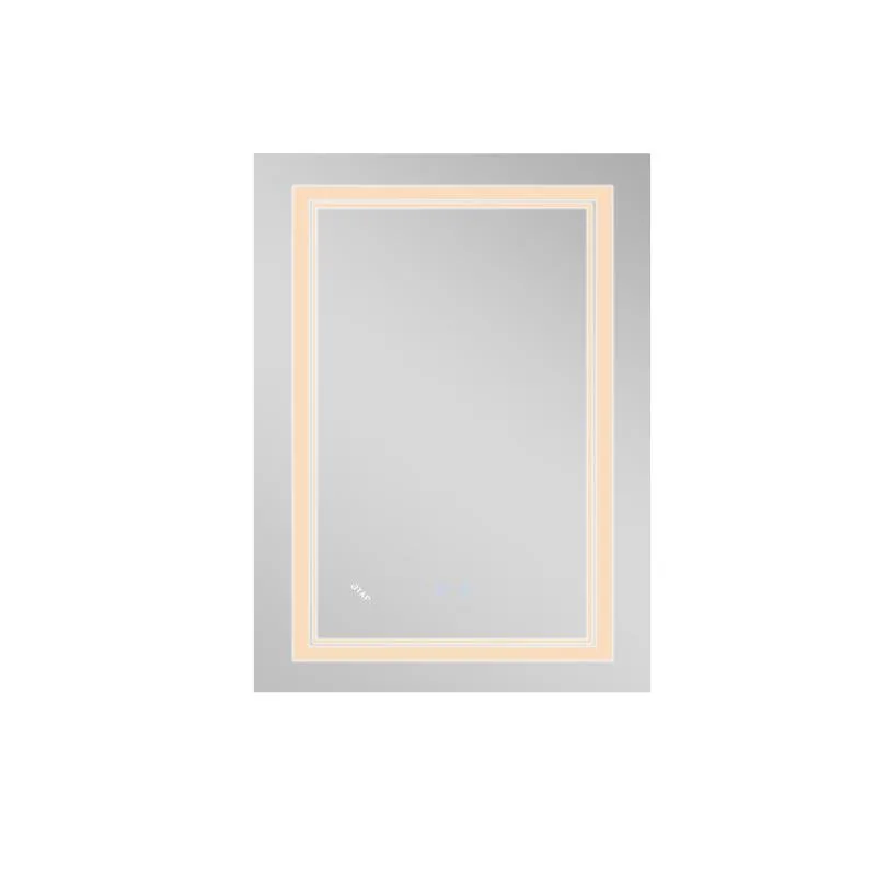 Зеркало с LED-подсветкой Qtap CA1 600х800 мм сенсорное антизапотевание прямоугольное