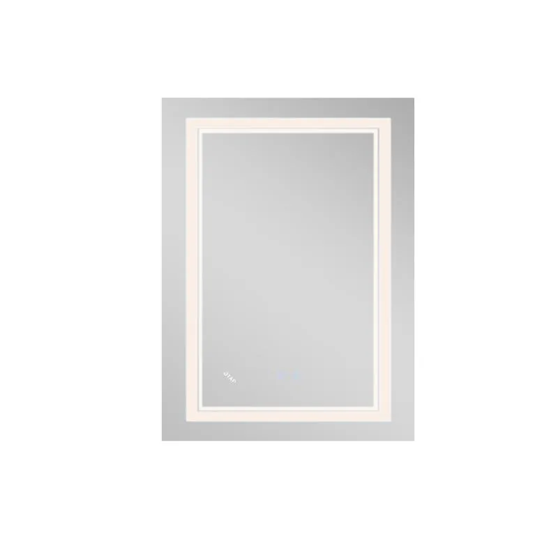 Зеркало с LED-подсветкой Qtap CA1 600х800 мм сенсорное антизапотевание прямоугольное