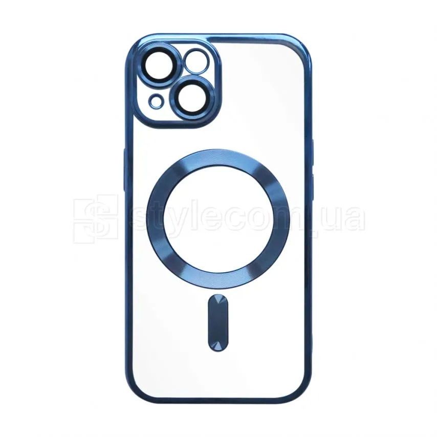 Чохол MagSafe для iPhone 15 пластик силікон синій