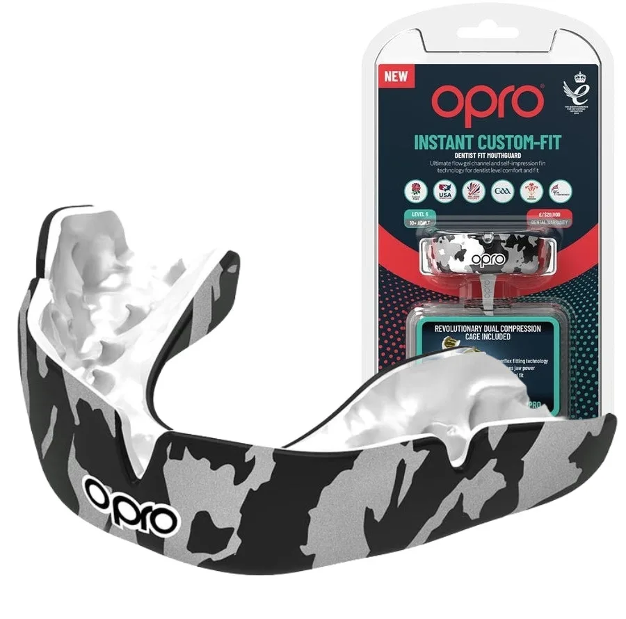 Капа OPRO Dental Grade 11+ Чорна/Біла