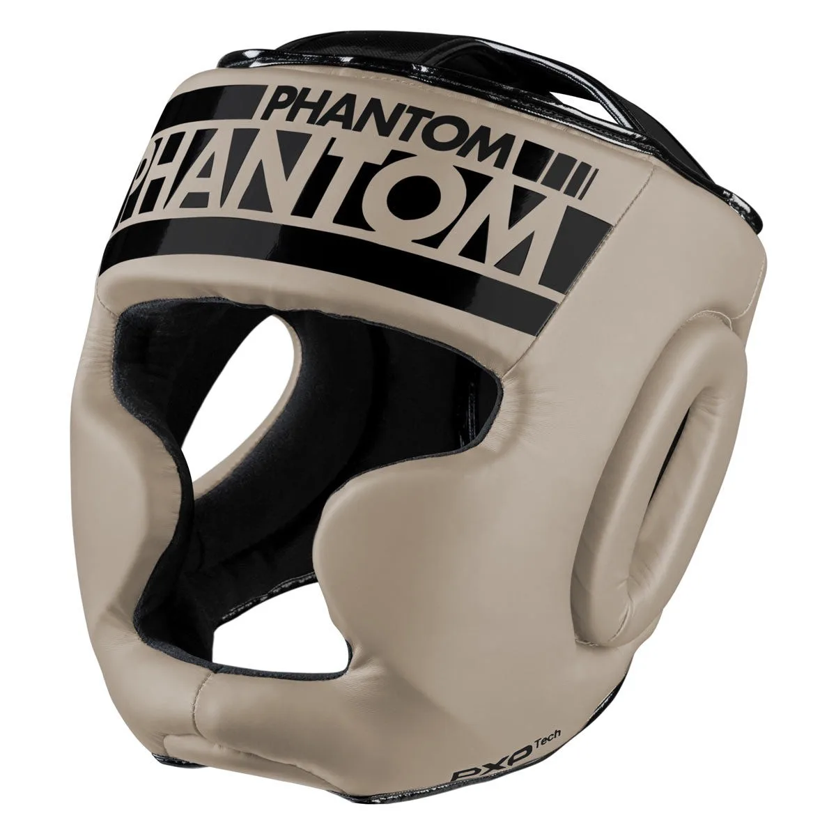 Боксерський шолом Phantom PU шкіра універсальний бежевий
