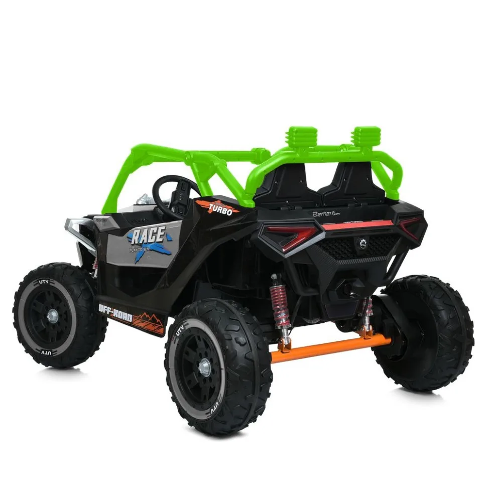 Дитячий електромобіль Джип M 6149EBLR-11 120W 128x41x73 см пластик зелений