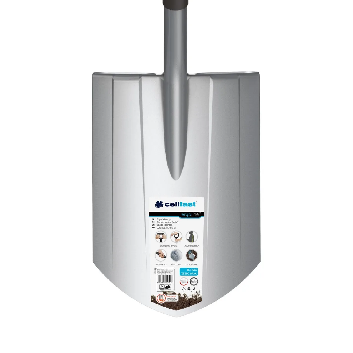Лопата штикова Cellfast ERGO, 123см, 2.1кг