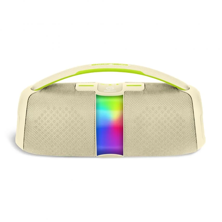 Портативна колонка Soonbox 40W 2 динаміки Bluetooth 5.3 бежевий