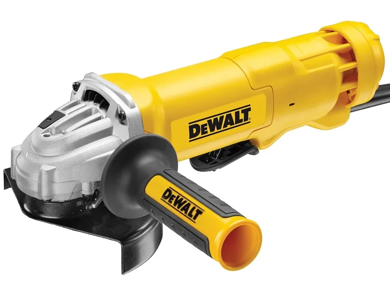 Кутова шліфувальна машина DeWalt 1400Вт, 125мм, 11500об/хв, вага 1.85кг.