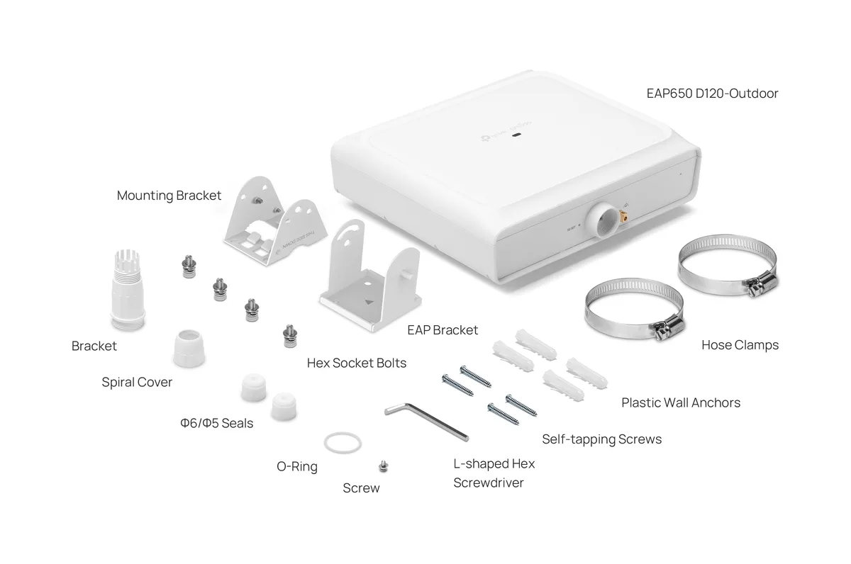 Точка доступу TP-LINK EAP650 D120 OUTDOOR AX3000,  1xGE LAN, PoE,  Passive PoE