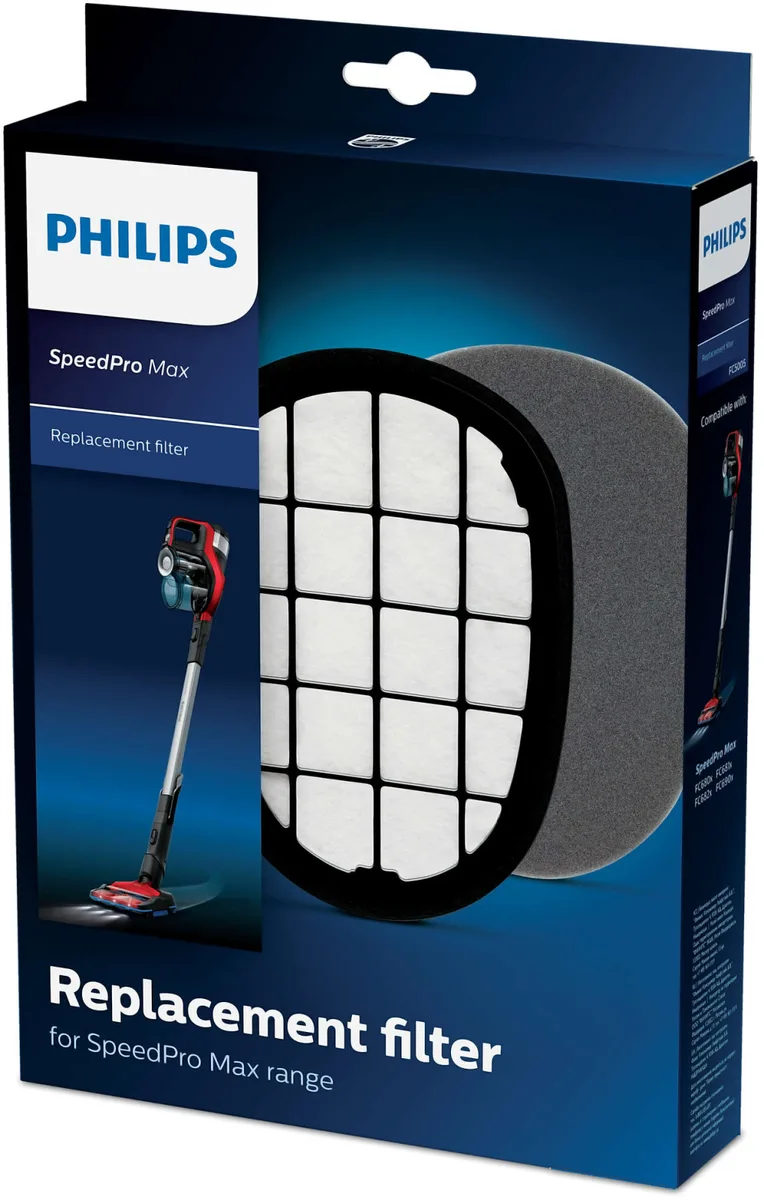 Фільтр для пилососа Philips миючий губчастий 10х7 см Чорний