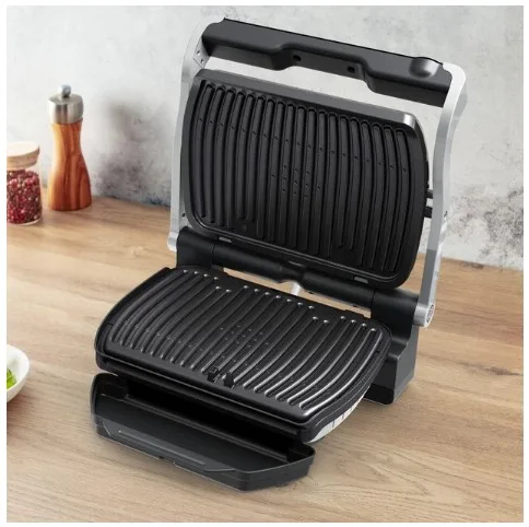 Електрогриль Tefal 2000 Вт антипригарний 300х200 мм сріблястий чорний