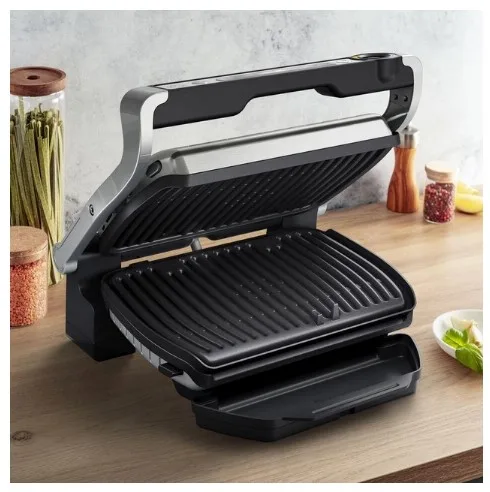 Електрогриль Tefal 2000 Вт антипригарний 300х200 мм сріблястий чорний