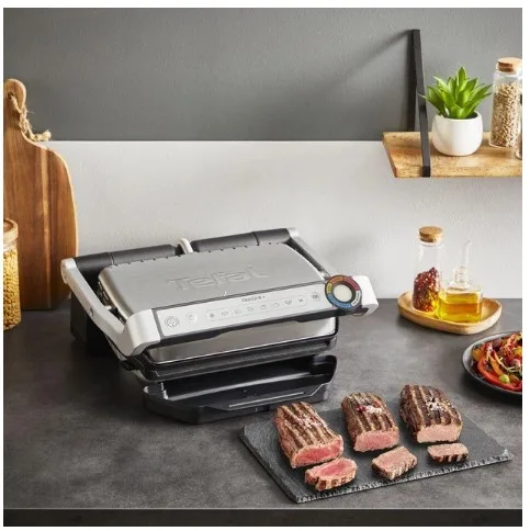 Електрогриль Tefal 2000 Вт антипригарний 300х200 мм сріблястий чорний