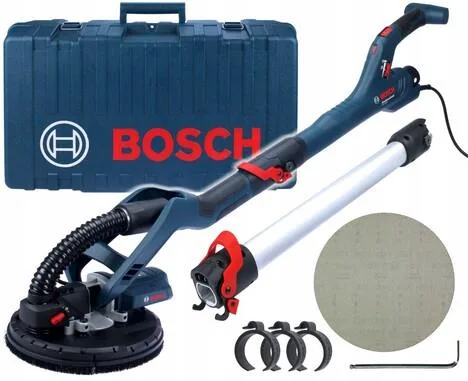 Шліфмашина Bosch Professional 550Вт для стін і стелі електрошліфувальна машина по гіпсокартону 225мм
