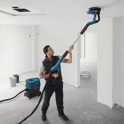 Шліфмашина Bosch Professional 550Вт для стін і стелі електрошліфувальна машина по гіпсокартону 225мм