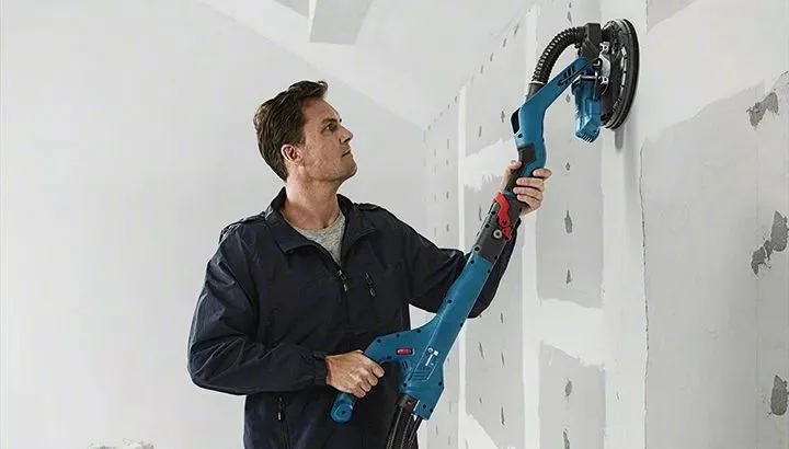 Шліфмашина Bosch Professional 550Вт для стін і стелі електрошліфувальна машина по гіпсокартону 225мм