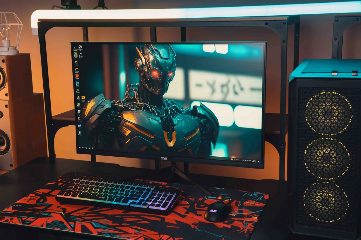 Монитор 2E 31.5" D3224B 2xHDMI, DP, IPS, 2560x1440, 75Hz, 5мс, FreeSync