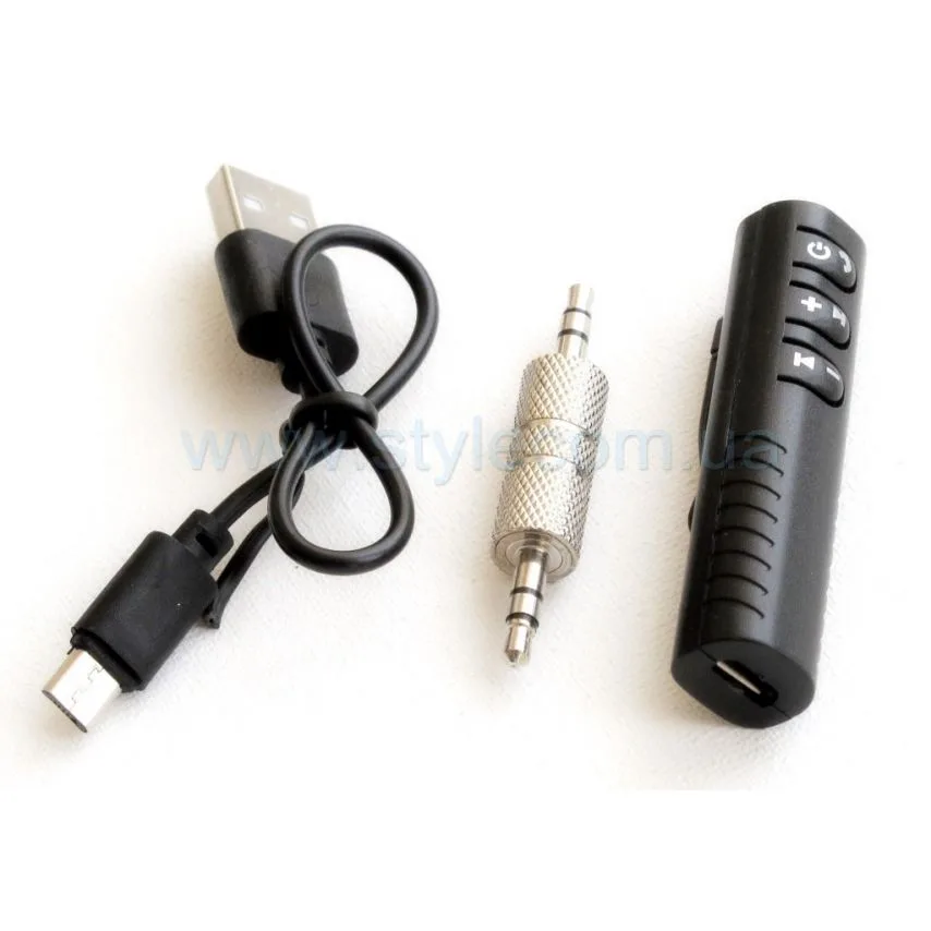 Перехідник Bluetooth CAR Micro на mini Jack 3,5 мм Пластик Чорний
