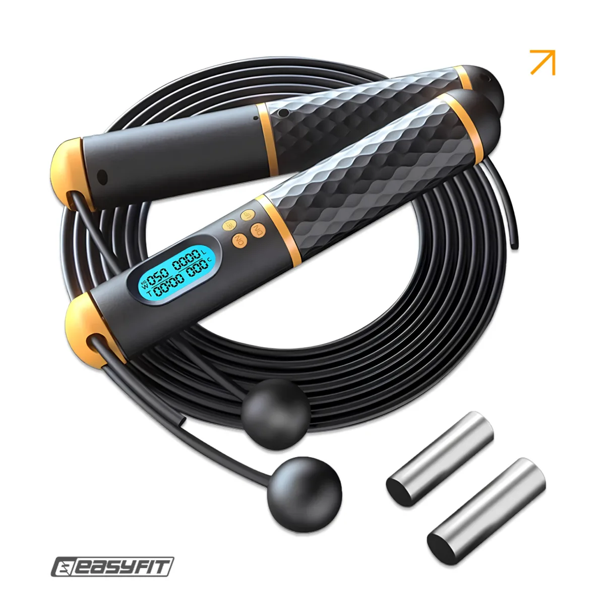 Розумний скакалка EasyFit 3 м з обважнювачем бездротова