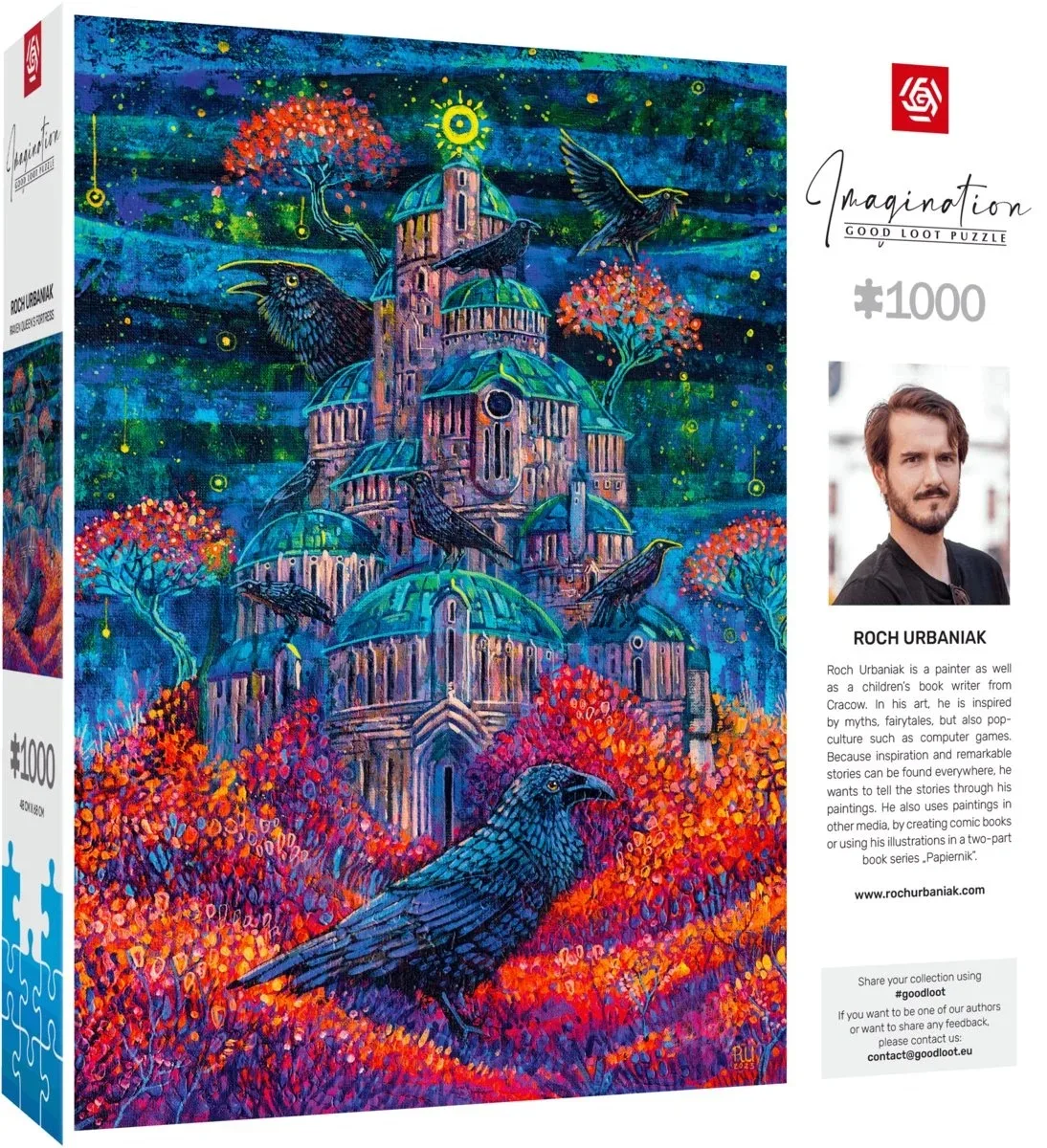 Пазл GoodLoot Imagination: Roch Urbaniak Raven Queen's Fortress 1000 ел.