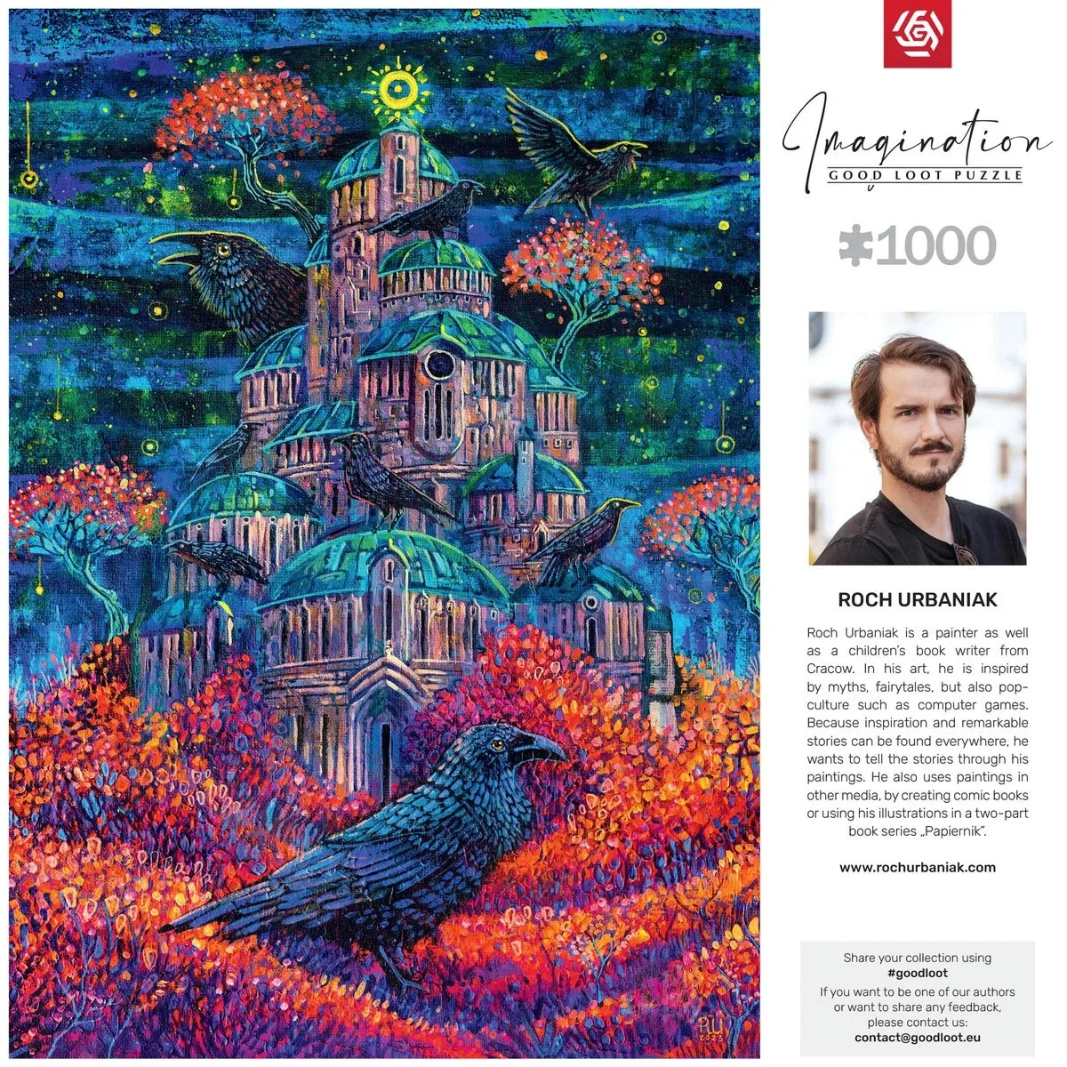 Пазл GoodLoot Imagination: Roch Urbaniak Raven Queen's Fortress 1000 ел.