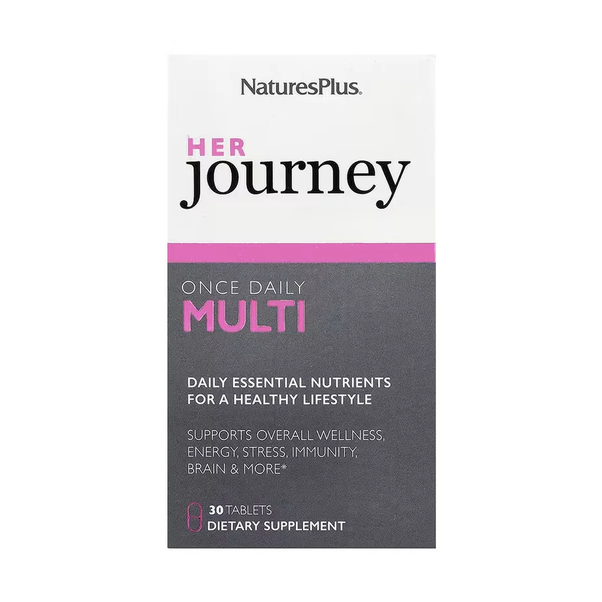 Her Journey Nature's Plus веганские мультивитамины 30 таблеток без ГМО без глютена