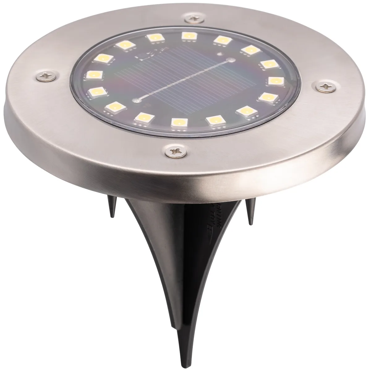 Садовый светильник LumiLED пластиковый 12 см серебристый на солнечной батарее 6 шт