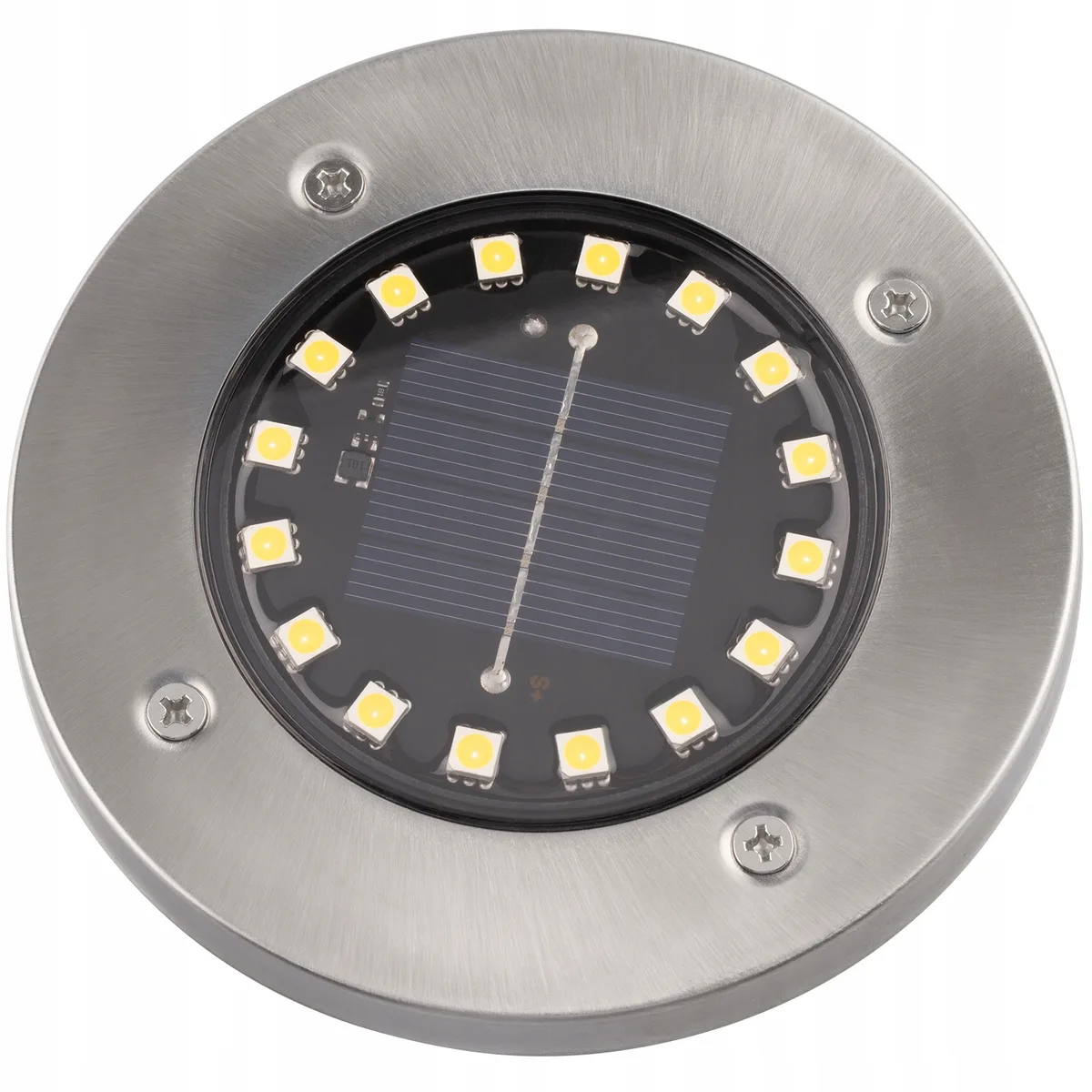 Садовый светильник LumiLED пластиковый 12 см серебристый на солнечной батарее 6 шт