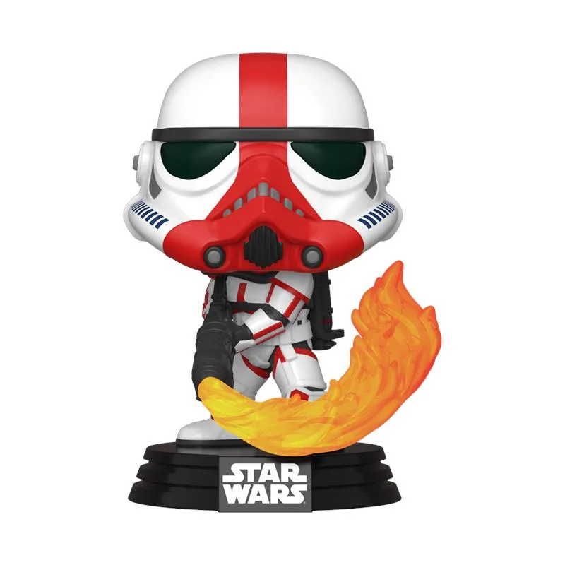 Фігурка Funko POP вінілова 9 см чорна Star Wars Мандалорець Штурмовик-вогнеметник