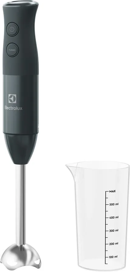 Занурювальний блендер Electrolux 400Вт, 1в1, чаша 600мл, чорний.