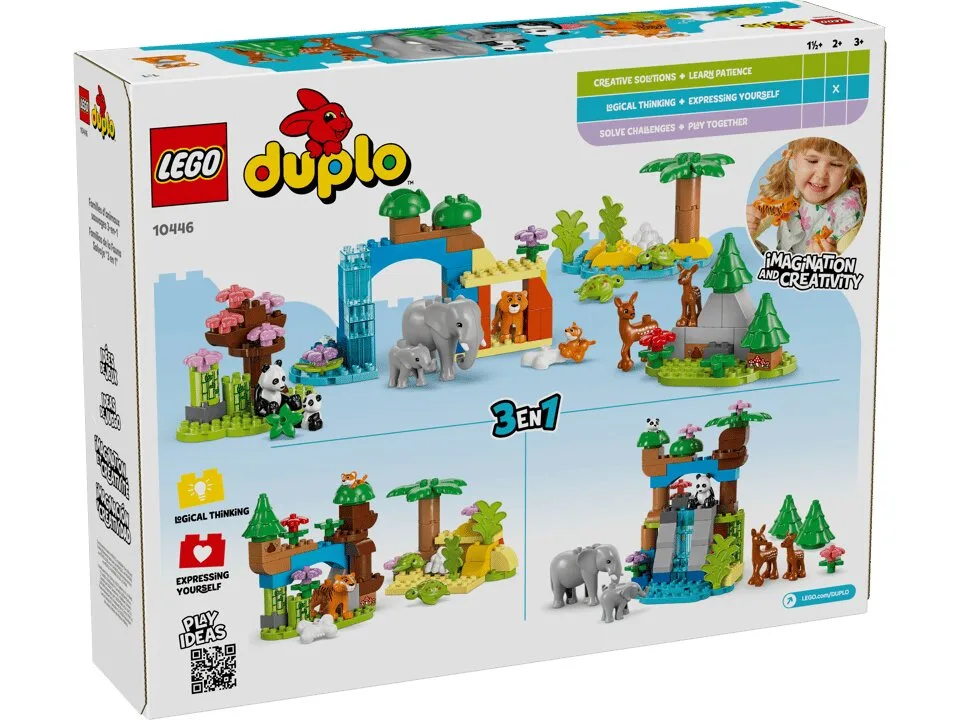 Конструктор LEGO DUPLO 10446 Животные 3в1 Пластик Разноцветный