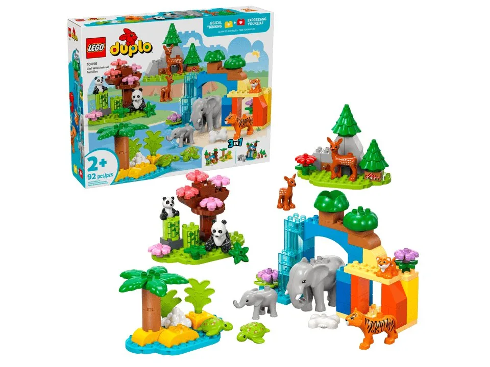 Конструктор LEGO DUPLO 10446 Животные 3в1 Пластик Разноцветный