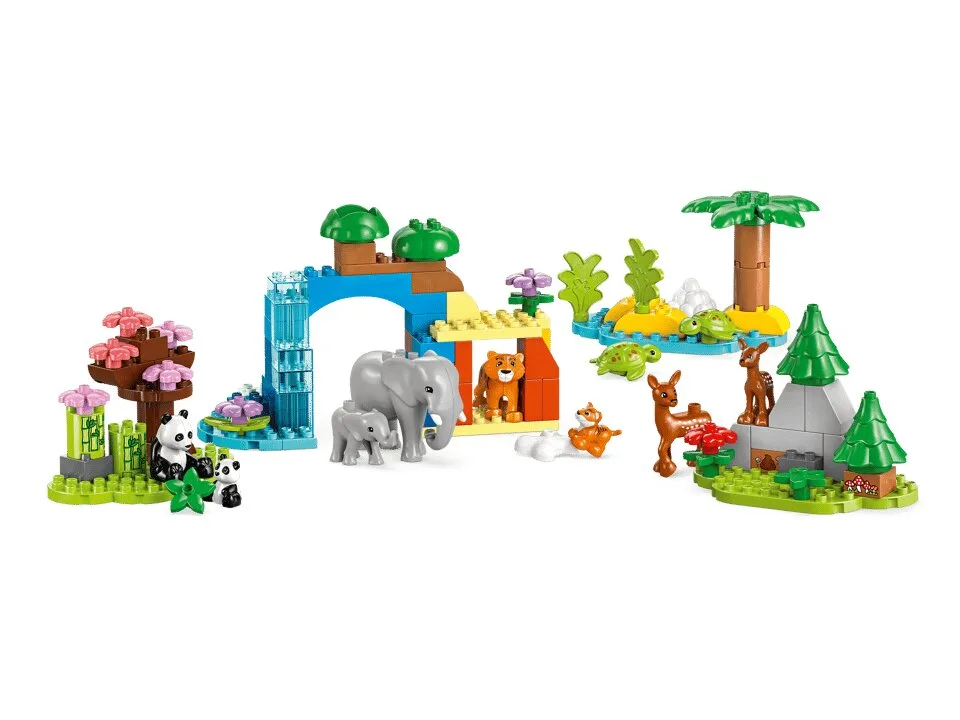 Конструктор LEGO DUPLO 10446 Животные 3в1 Пластик Разноцветный