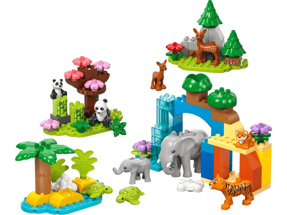 Конструктор LEGO DUPLO 10446 Животные 3в1 Пластик Разноцветный