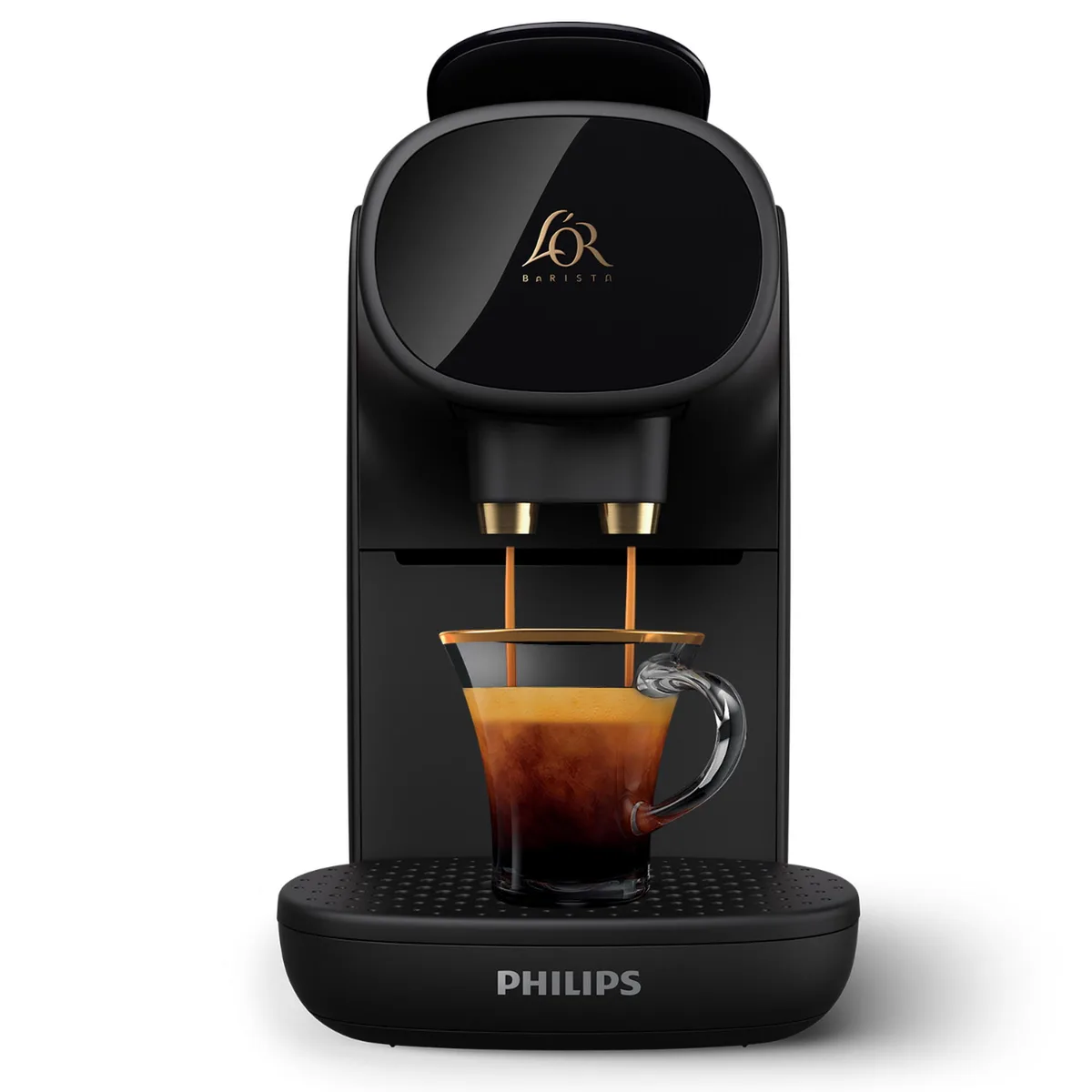 Кавоварка Philips капсульного типу L'OR Barista Sublime, 0.8л, для капсул, чорного кольору.