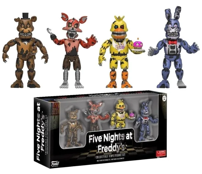 Набір фігурок Five Nights at Freddy's 4 аніматроніків 5,5 см вініл