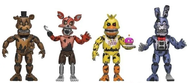 Набір фігурок Five Nights at Freddy's 4 аніматроніків 5,5 см вініл