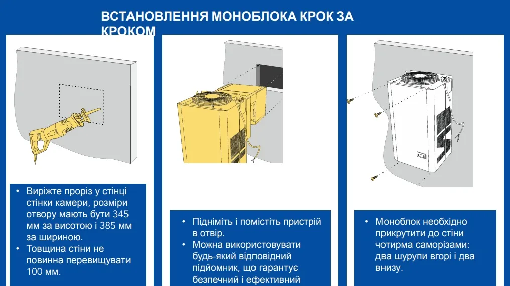 Моноблок холодильний Snaige -15°C до -25°C 685Вт морозильник для зберігання продуктів та матеріалів
