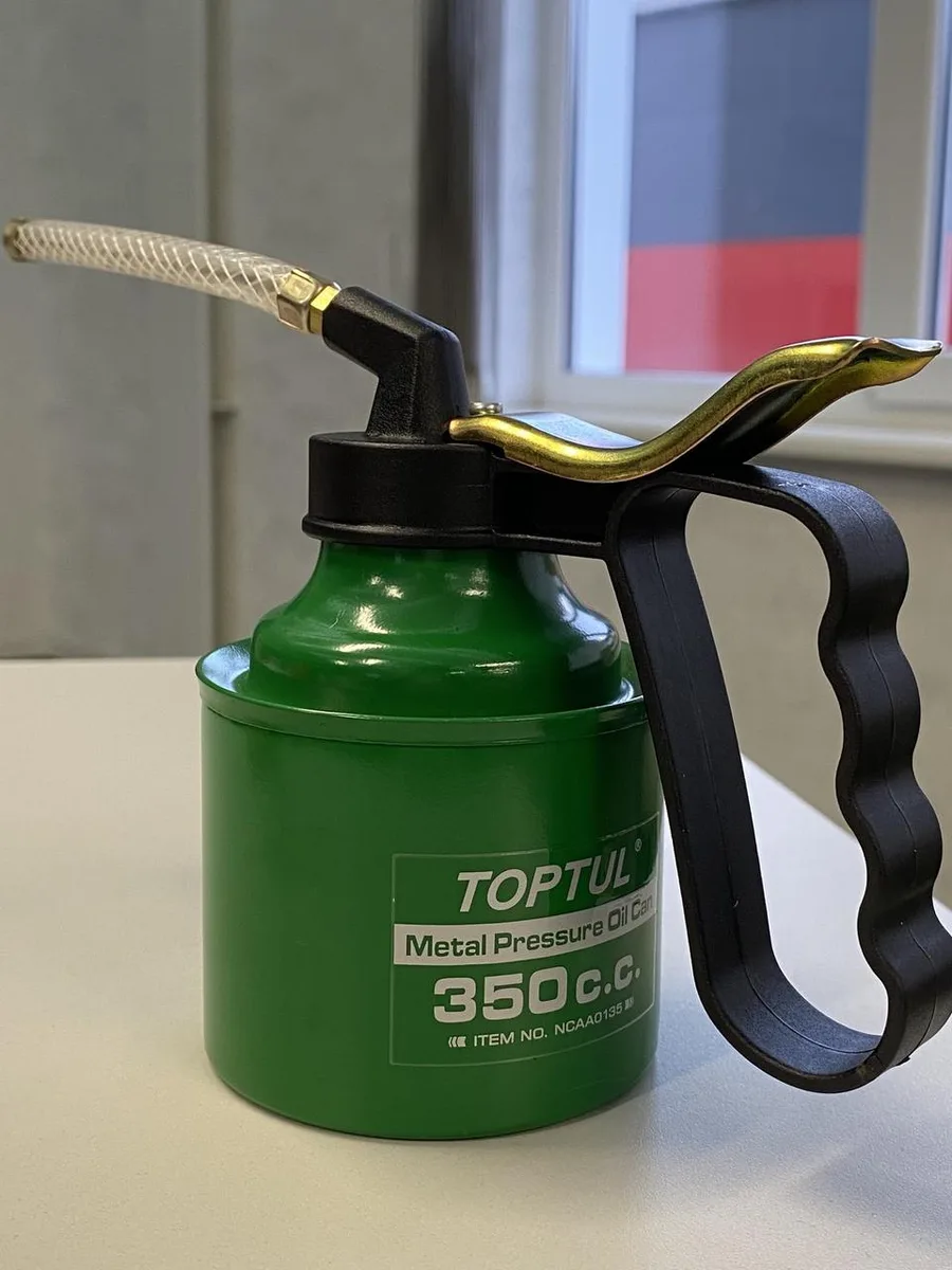 Масленка TOPTUL 350 мл латунний насос металеве тіло нейлонова кришка