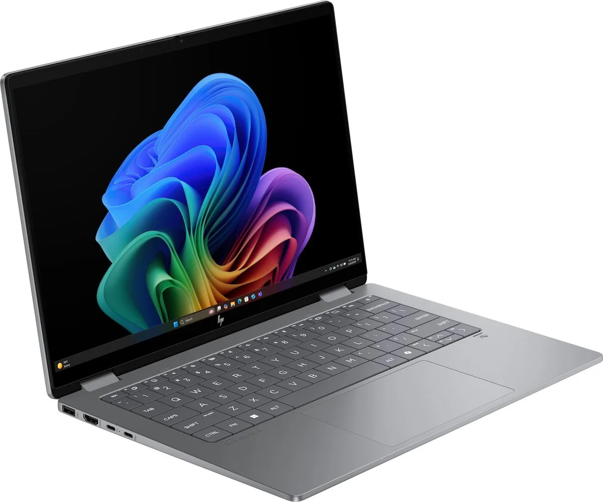 Ноутбук HP OmniBook X Flip x360 14-fk0000ua 14" 3K OLED Touch, AMD AI 7 350, 32GB, F1TB, UMA, Win11, серый.